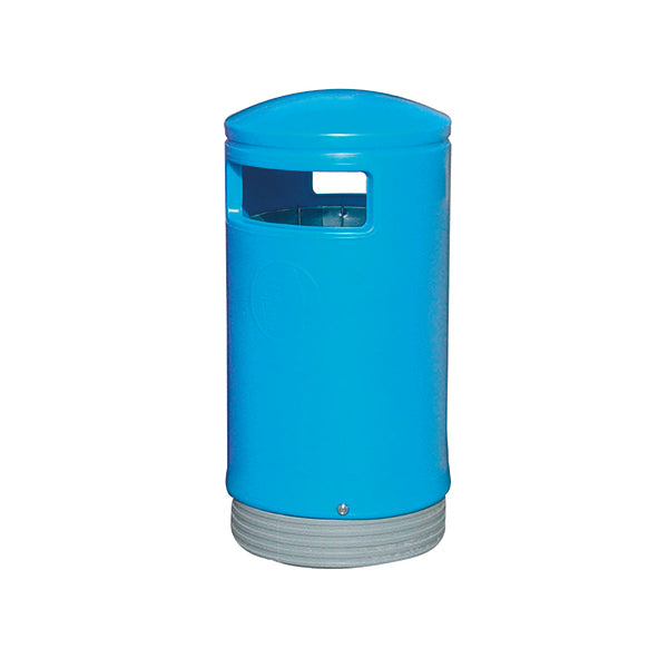 Outdoor Hooded Top Bin 75 Litre Blue 321772