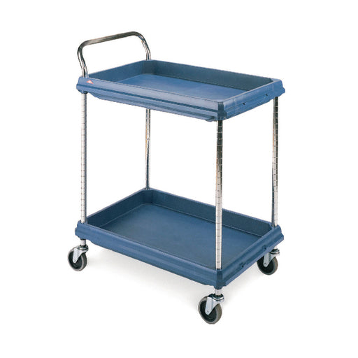 2 Tier Blue H1041xW832xD546mm Deep Ledge Trolley 322442