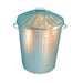 Galvanised Dustbin With Lid 90L 344197