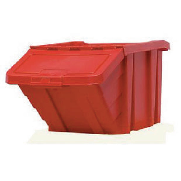 Heavy Duty Storage Bin With Lid Red 359519