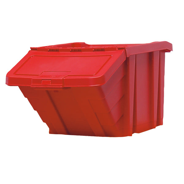 VFM Red Heavy Duty Recycle Storage Bin With Lid 369045