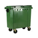 Wheelie Bin With Flat Lid 770 Litre Green (Dimensions: H1360 x W1350 x D770mm) 377387