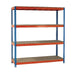 VFM Orange/Zinc Heavy Duty Painted Shelving Unit 379051