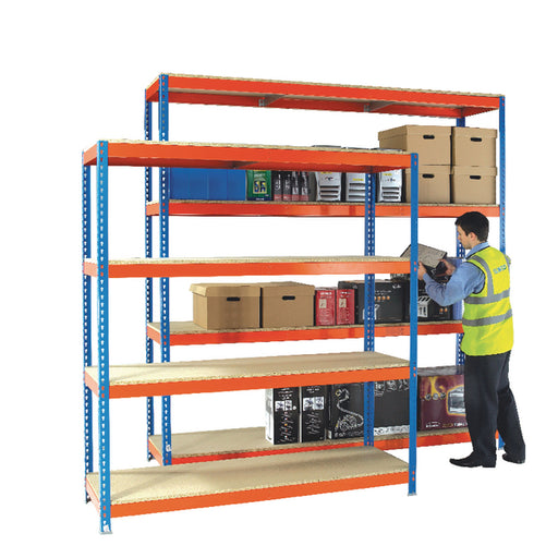 Heavy Duty Painted Additional Shelf 1500x450mm Orange/Zinc 378850