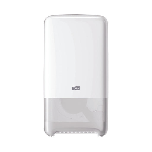 Tork T6 Twin Mid-Size Toilet Roll Dispenser White 557500