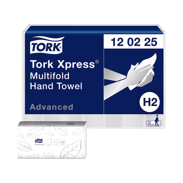 Tork Xpress Multifold Hand Towel H2 White 180 Sheets (Pack of 21) 120225