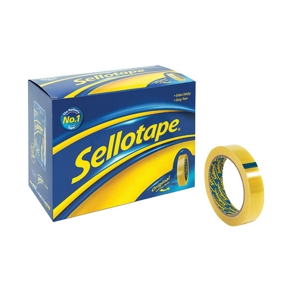 Sellotape Original Golden Tape 24mmx66m (Pack of 12) 1443268