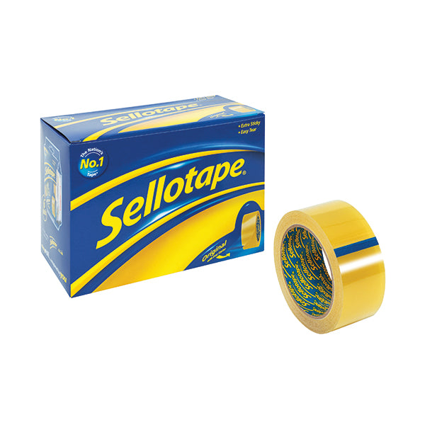 Sellotape Original Golden Tape 48mmx66m (Pack of 6) 1443304