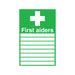 Safety Sign First Aiders 300x200mm PVC FA01926R