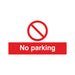 Safety Sign No Parking 300x500mm PVC ML01929R