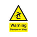 Safety Sign Warning Beware of Step A5 Self-Adhesive HA21451S