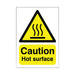 Safety Sign Caution Hot Surface A5 Self-Adhesive HA04151S