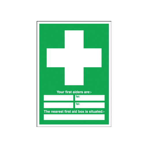 Safety Sign First Aid 600x450mm PVC E91A/R