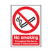 Safety Sign 210x148mm No Smoking Self-Adhesive SR72080