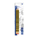 Noris Blister Card of 3 Eraser Tip Pencils (Pack of 30) 122-2BK3DA