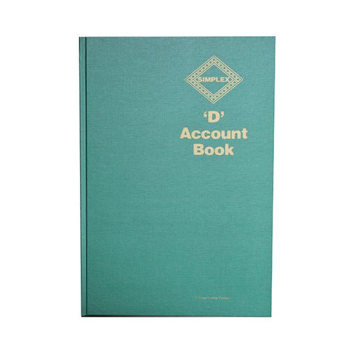 Simplex D Accounts Book One Year 52 Pages D