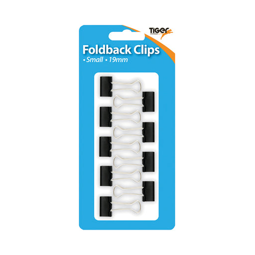 Tiger Small Fold Back Clips 19mm (Pack of 12) 302004