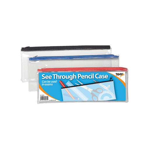 See Through Pencil Case 330 x 125mm (Pack of 12) 300795