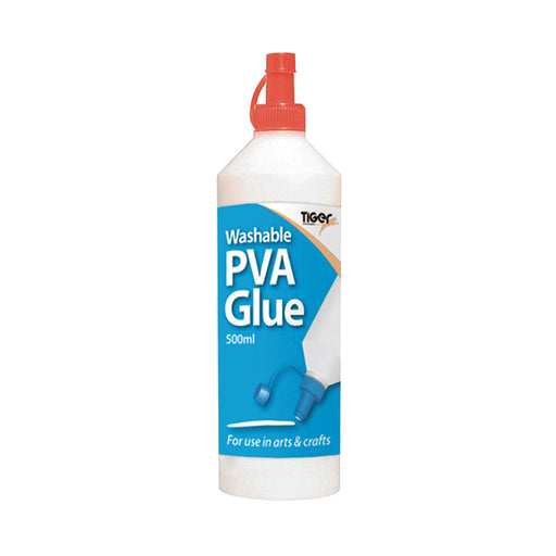 Tiger Washable PVA Glue 500ml (Pack of 12) 301089