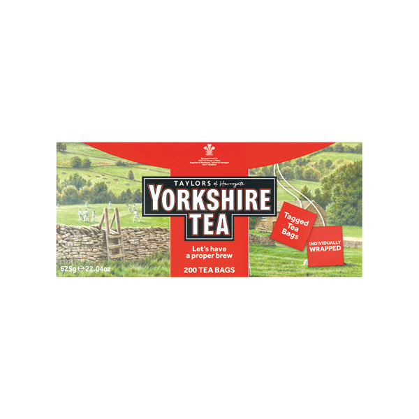 Yorkshire Tea Tagged and Enveloped (Pack of 200) 1341