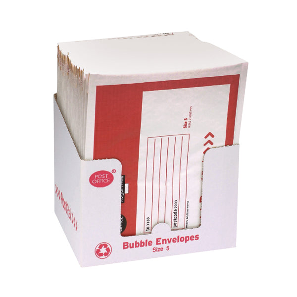 Post Office Postpak Size 5 Bubble Envelopes (Pack of 40) 41640