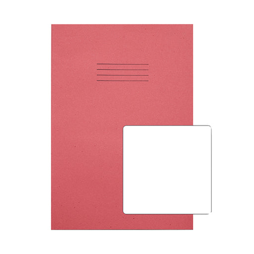 Rhino Exercise Book Plain 80 Pages A4 Pink (Pack of 50) VC48483