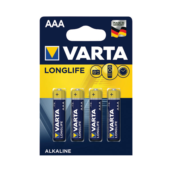 Varta Longlife AAA Battery (Pack of 4) 04103101414