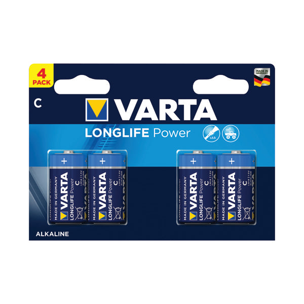 Varta Longlife Power C Battery (Pack of 4) 04914121414