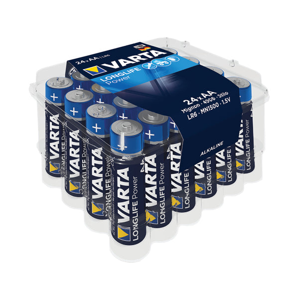 Varta Longlife Power AA Battery (Pack of 24) 04906121124