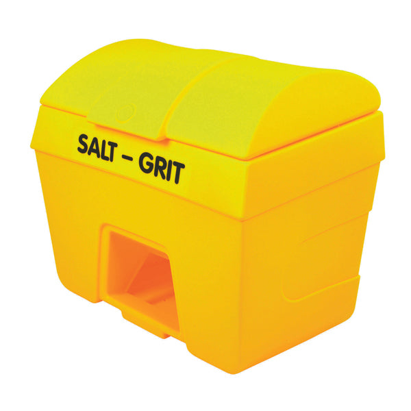 Winter Salt and Grit Bin With Hopper Feed 400 Litre Yellow 317071