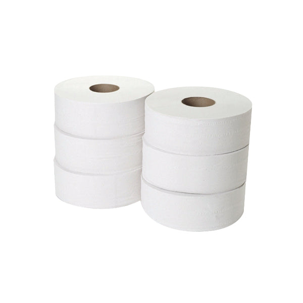 2-Ply Jumbo Toilet Roll 300 Metres (Pack of 6) J26300DS