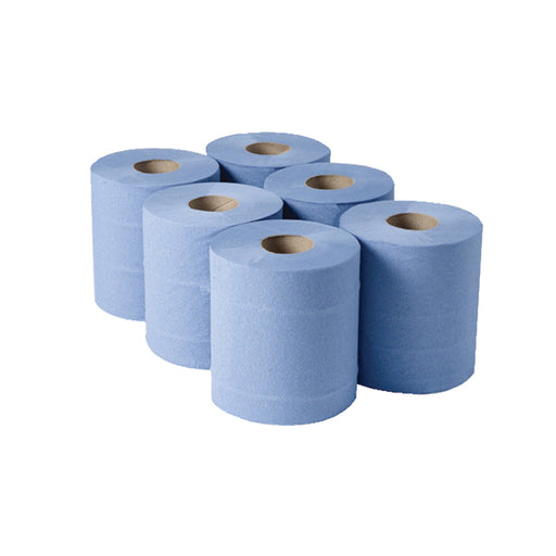 1-Ply Blue Centrefeed Rolls 300mx175mm (Pack of 6) CBL290S