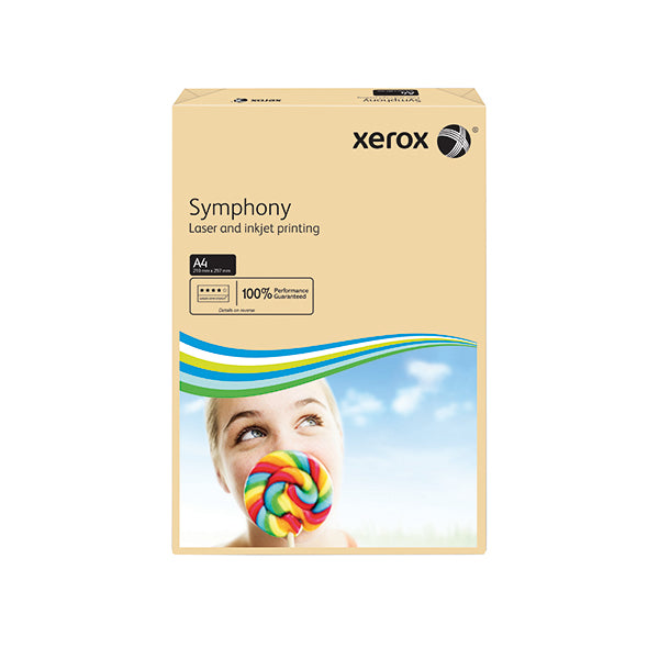 Xerox Symphony Pastel Tints Salmon Ream A4 Paper 80gsm 003R93962 (Pack of 500) 003R93962