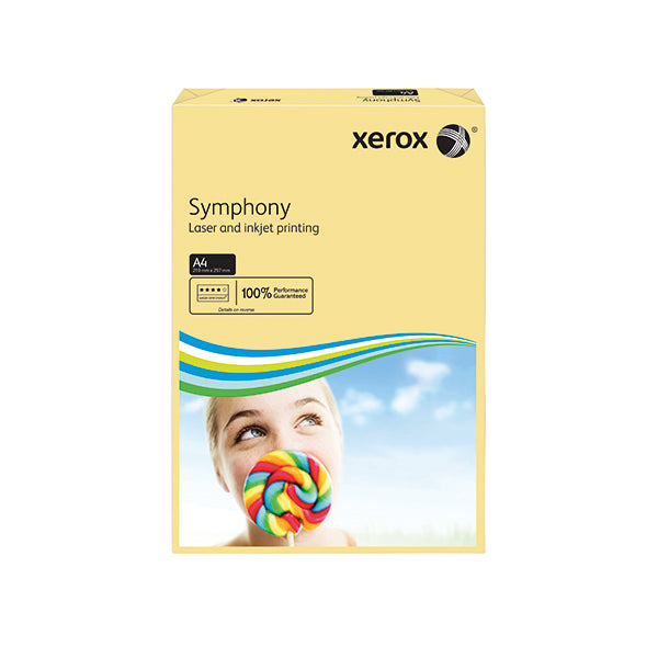 Xerox Symphony Pastel Tints Ivory Ream A4 Paper 80gsm 003R93964 (Pack of 500) 003R93964