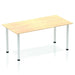 Dynamic Impulse 1400mm Straight Table Maple Top Silver Post Leg BF00191