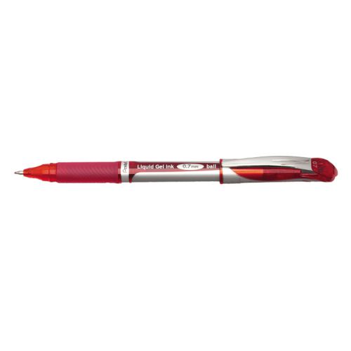 Best Value Pentel Energel XM Gel Rollerball Fine Tip 0.7mm Red PK12