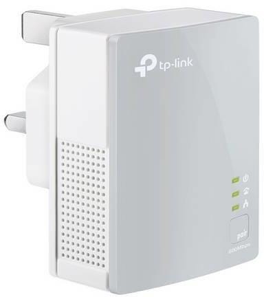 TP-Link TL-PA4010KIT Nano AV600 Powerline Adapter Starter Kit, bis zu 300 m Reichweite, keine Konfiguration erforderlich, UK-Stecker