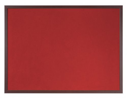 Best Value Bi-Office Earth-It Red Felt 60x90cm Cherry Wood 32 mm