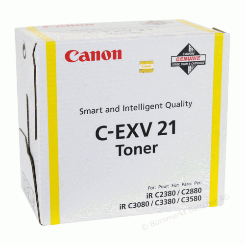 Best Value Canon 0455B002 EXV21 Yellow Toner 14K