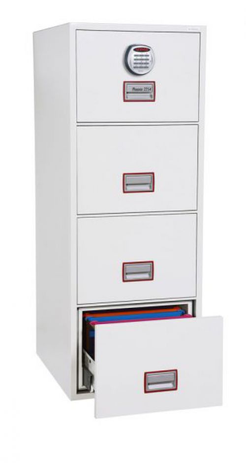 Best Value Phoenix Vertical Fire File 4 Drwr Filing Cbinet Elec Lock