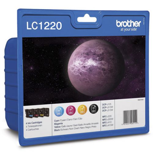 Best Value Brother LC1220 Bk/C/M/Y Value Pack