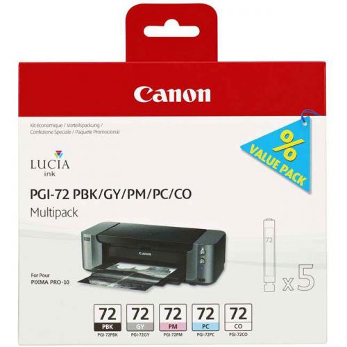 Best Value Canon 6403B007 PGI72 Photo Ink 5x14ml Multipack