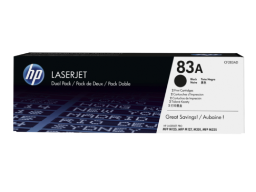 Best Value HP CF283Ad 83A 2 Pack Black Toner Cartridge