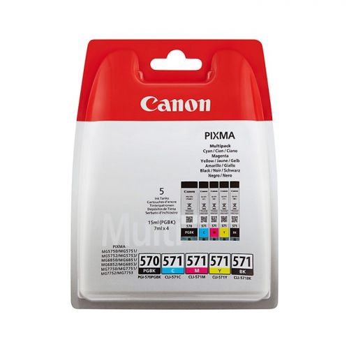 Best Value Canon 0372C004 PGI570 CLI571 Ink 15ml 4x7ml Multipack