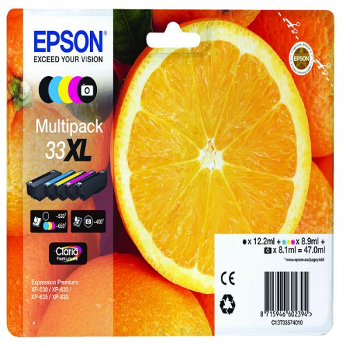 Best Value Epson XP530/630/830 5CLr Multipk XL Bk Cmy Pbk