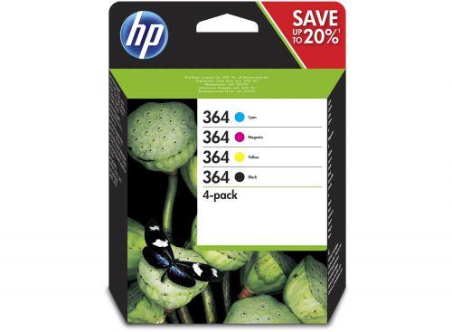 Best Value HP N9J73AE 364 4 Pack BCMY Cartridge