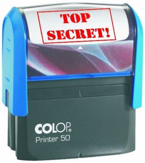 Best Value Colop P50 Stamp TOP SECRET 68x29mm Red