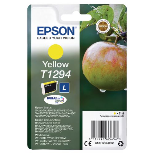 Best Value Epson SX420W/SX425W/525Wd Yellow Ink Cartridge