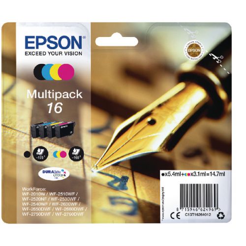 Best Value Epson WF2010/2510/2540 Bk/C/M/Y Pack