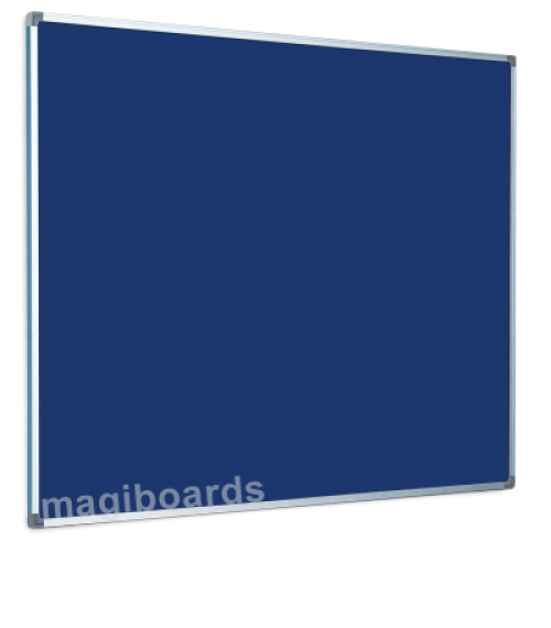 Best Value Magiboards Slim Frame Felt Noticeboard Blue 1500x1200mm